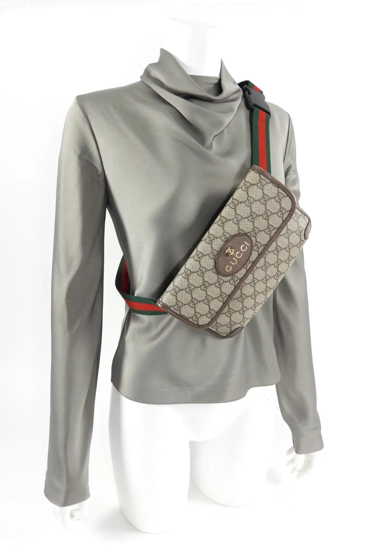 Gucci Neo Vintage GG Monogram Supreme Web Belt Bag
