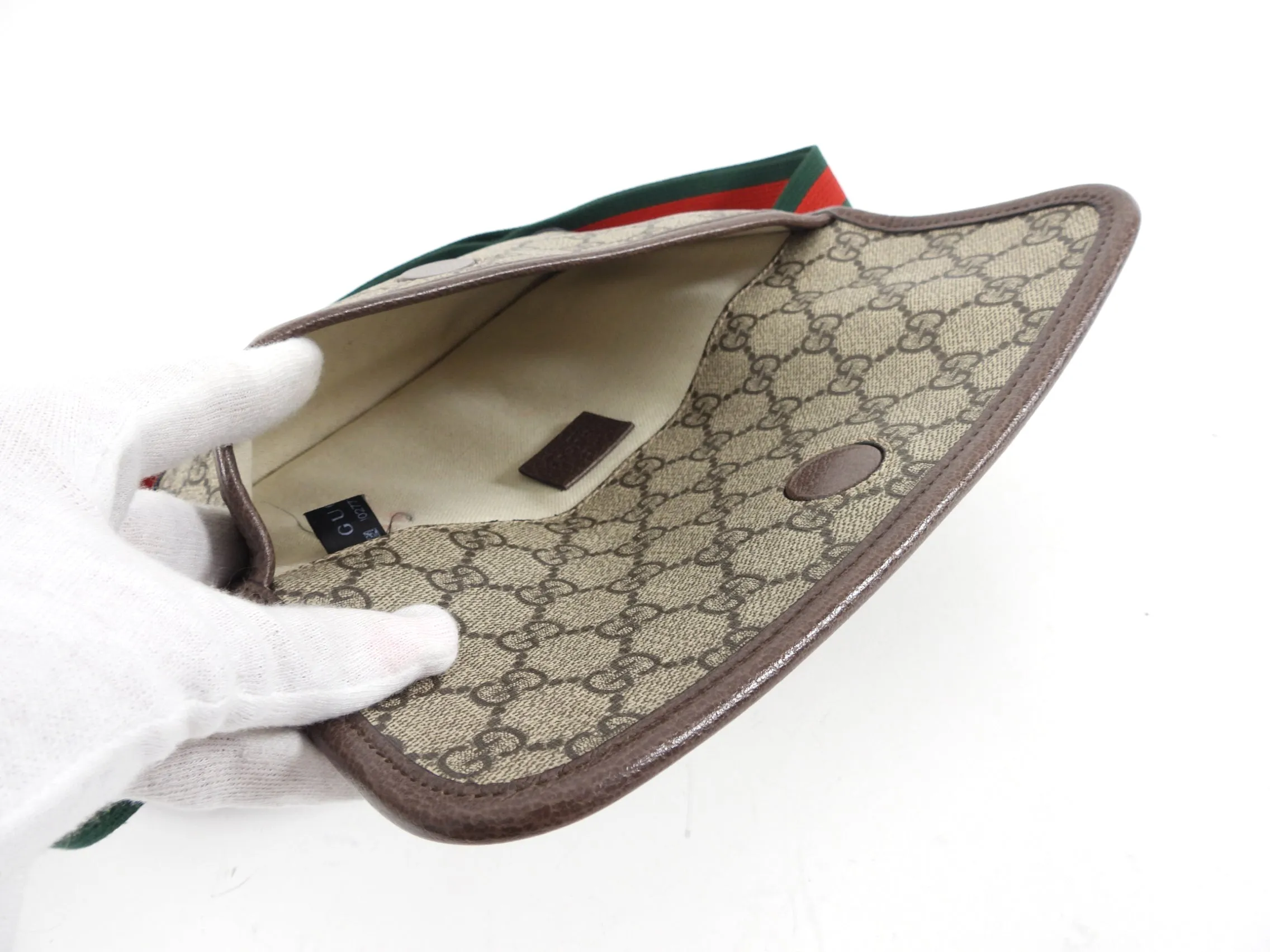 Gucci Neo Vintage GG Monogram Supreme Web Belt Bag