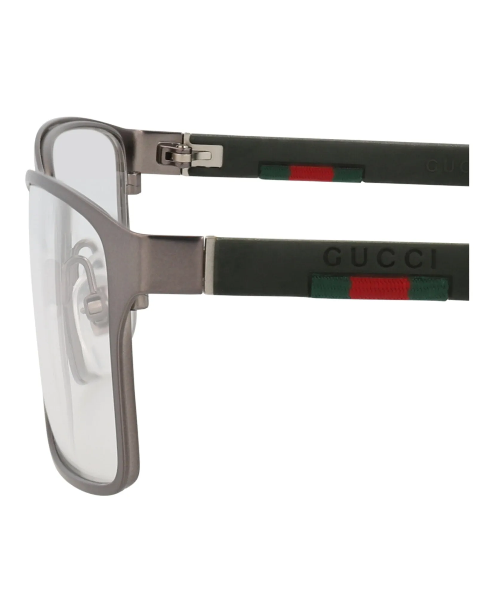 Gucci Square-Frame Metal Optical Frames