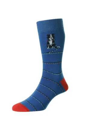 HJ Hall Dog With Christmas Lights Cotton Rich Socks