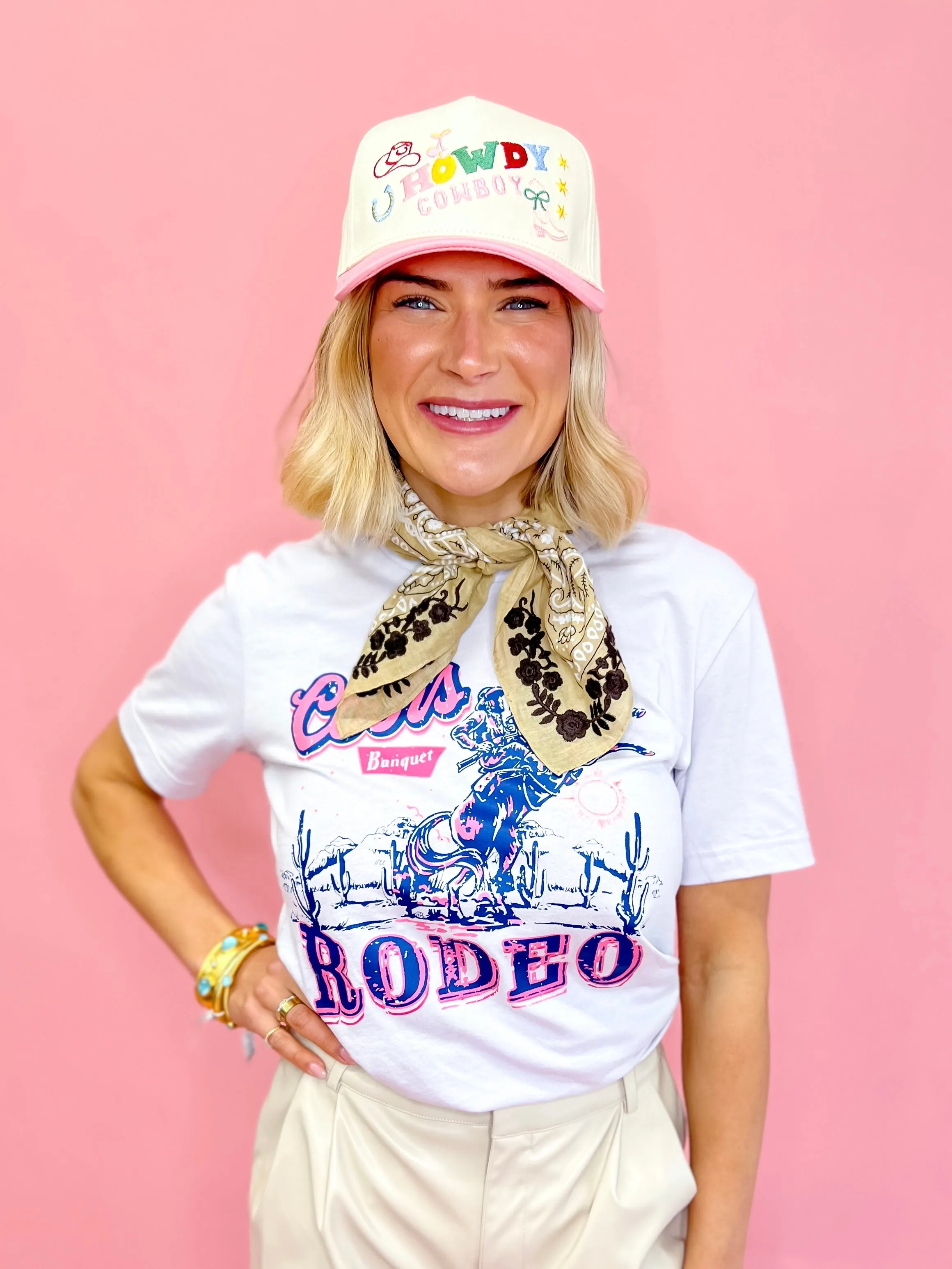 Howdy Cowboy Canvas Cap