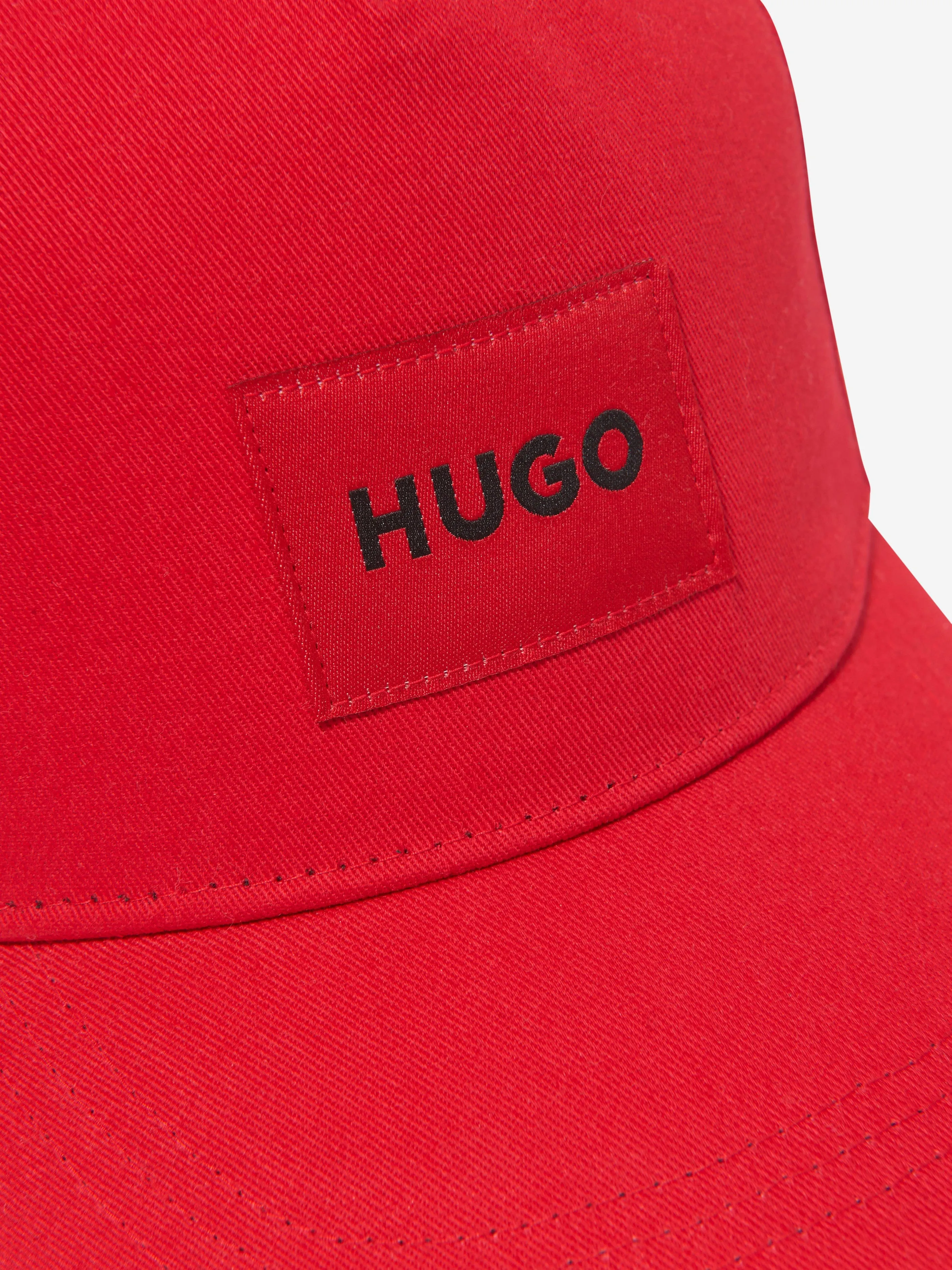 Hugo Kids Logo Cap in Red