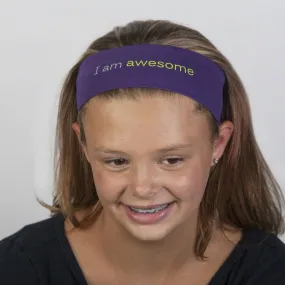 I am awesome™ purple headband