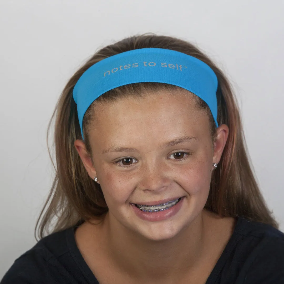 I am confident™ turquoise blue headband
