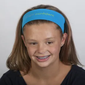 I am confident™ turquoise blue headband