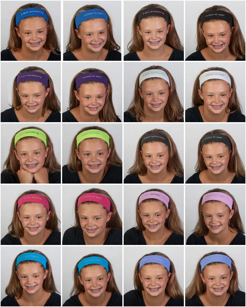 I am optimistic™ charcoal grey headband