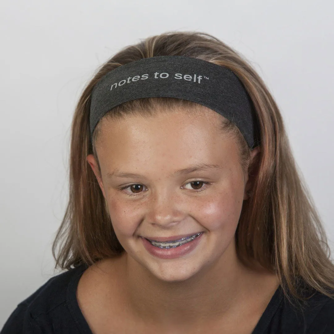 I am optimistic™ charcoal grey headband
