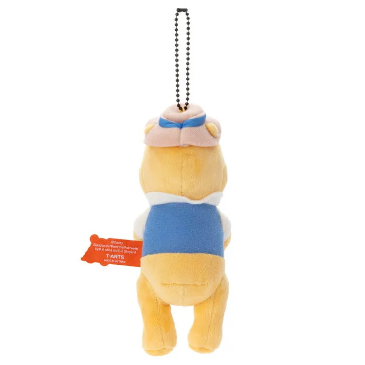 Japan Takara Tomy - Winnie the Pooh Costume Series Bouquet Plush Keychain
