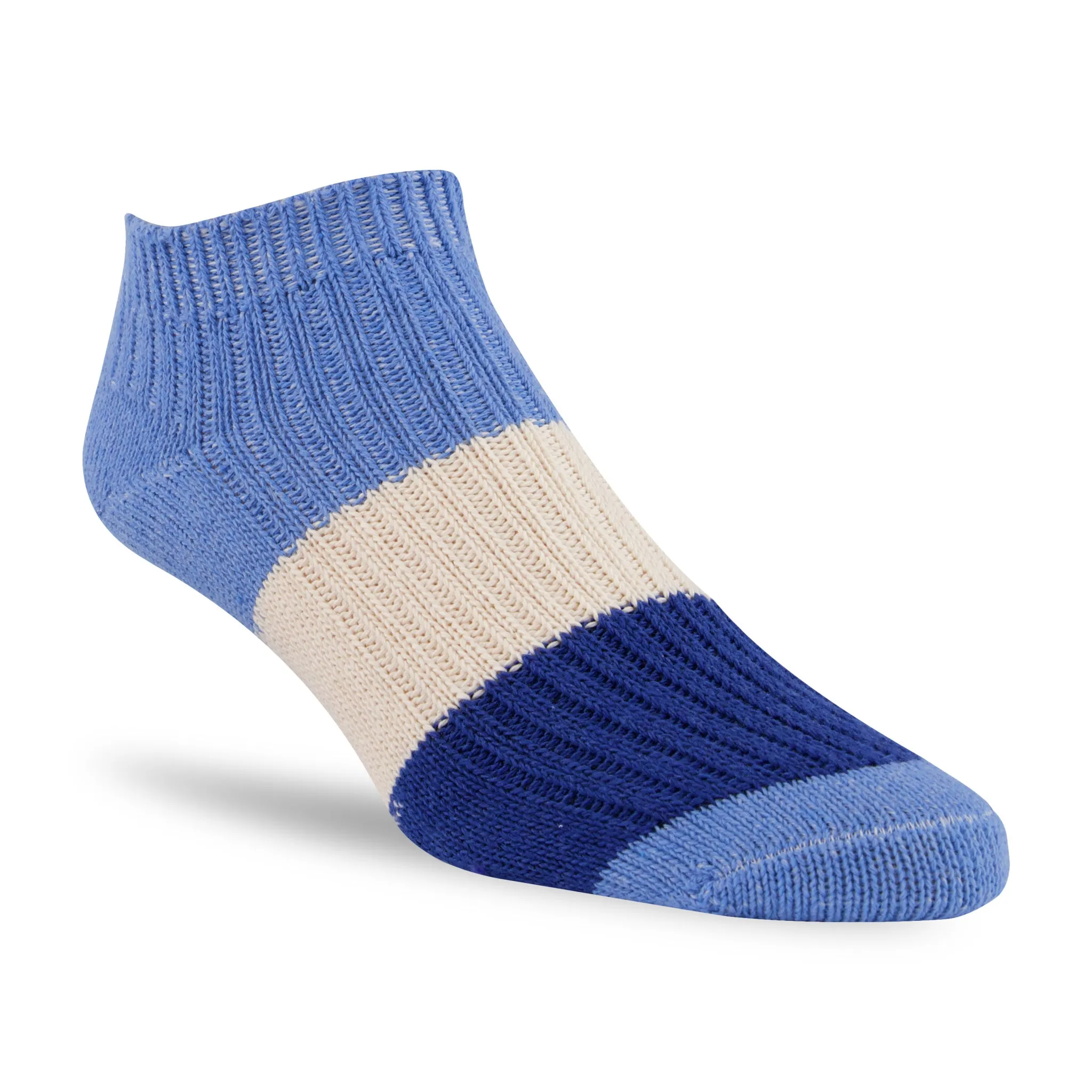 J.B. Fields 98% Recycled Cotton Tri-Colour Low-cut Ankle Socks