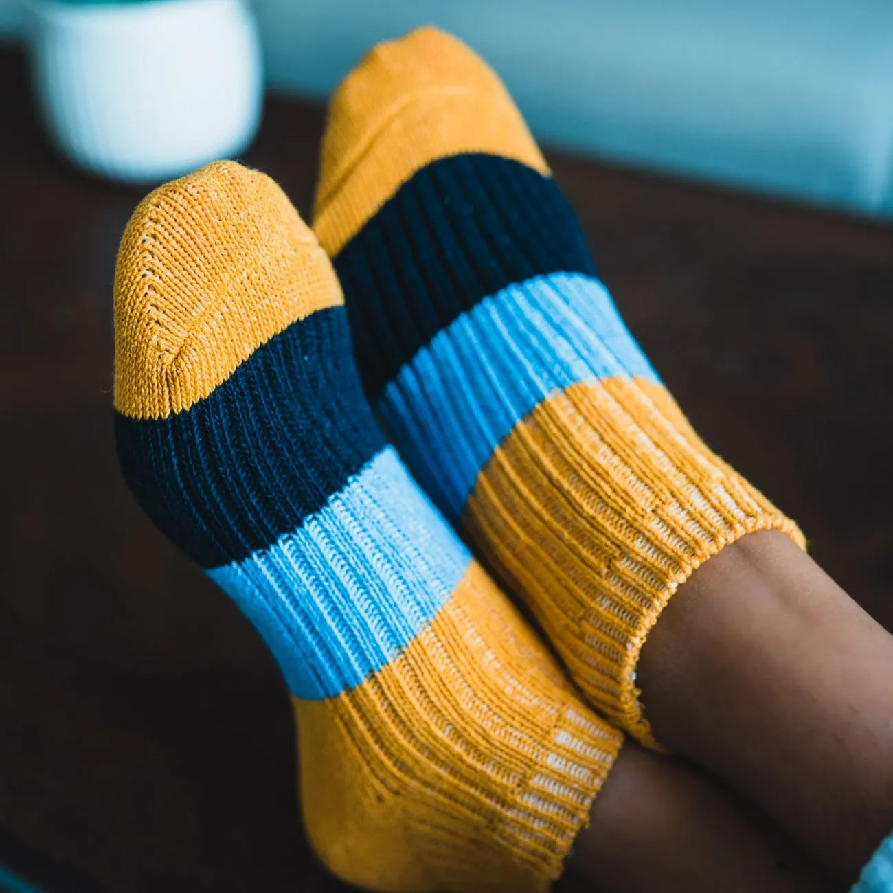 J.B. Fields 98% Recycled Cotton Tri-Colour Low-cut Ankle Socks