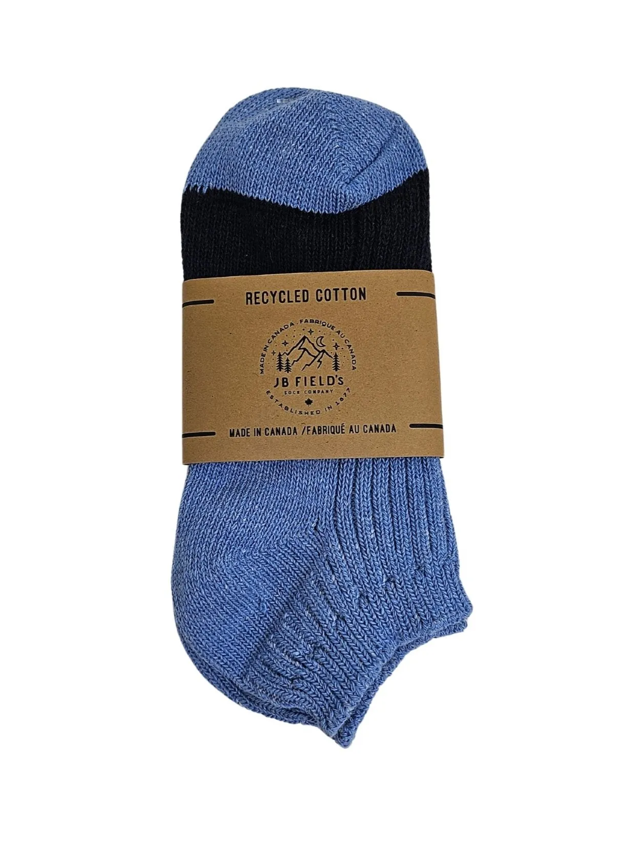 J.B. Fields 98% Recycled Cotton Tri-Colour Low-cut Ankle Socks