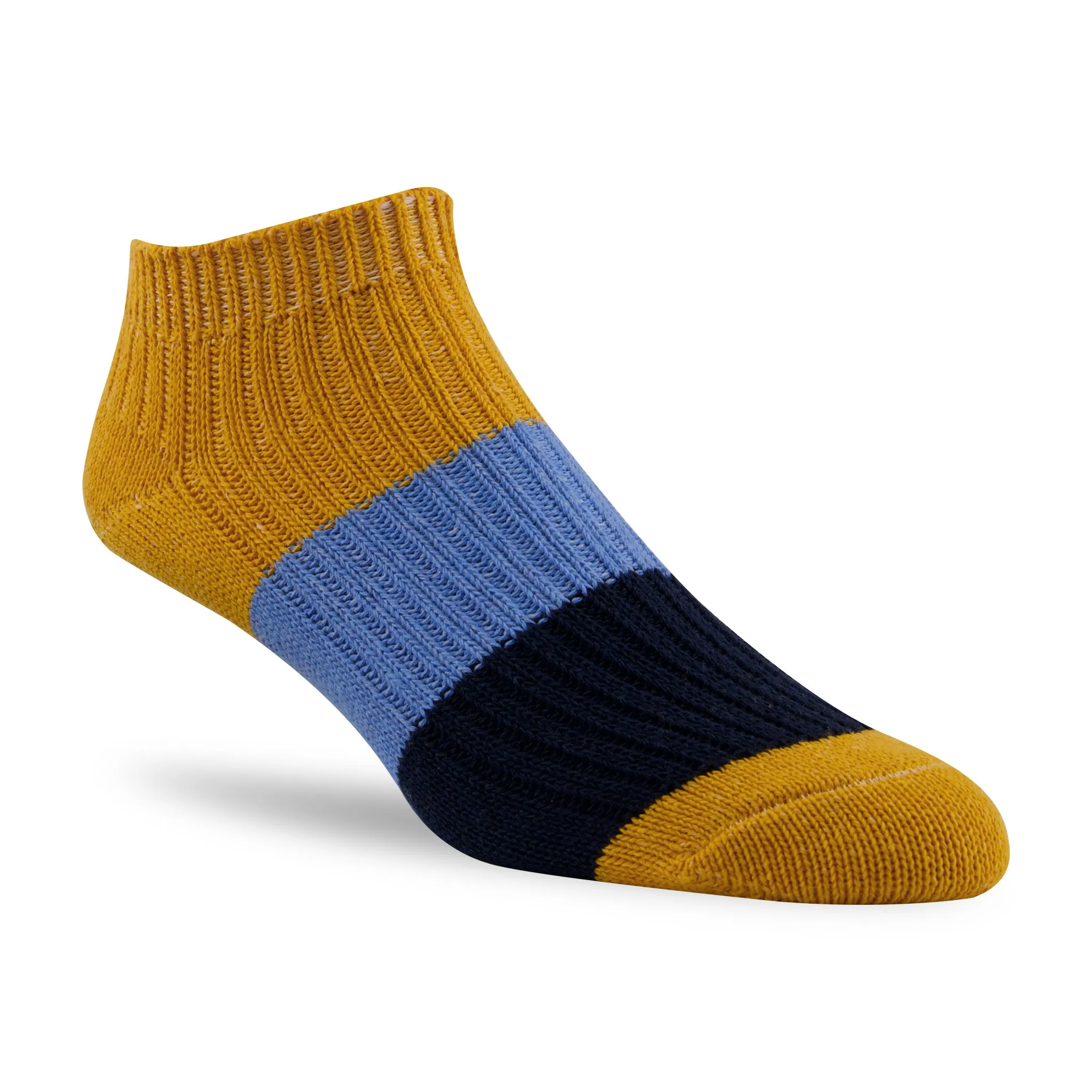 J.B. Fields 98% Recycled Cotton Tri-Colour Low-cut Ankle Socks