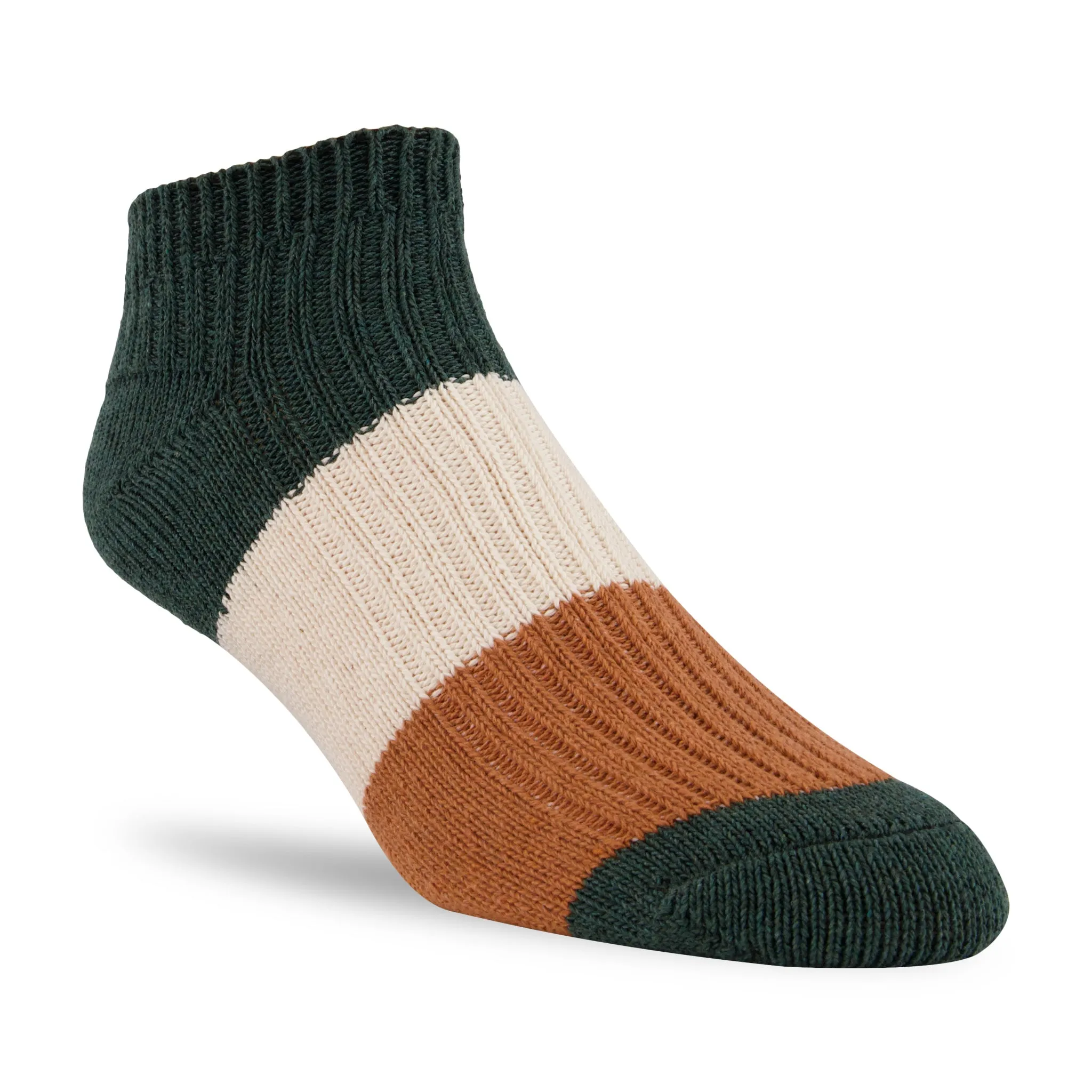 J.B. Fields 98% Recycled Cotton Tri-Colour Low-cut Ankle Socks