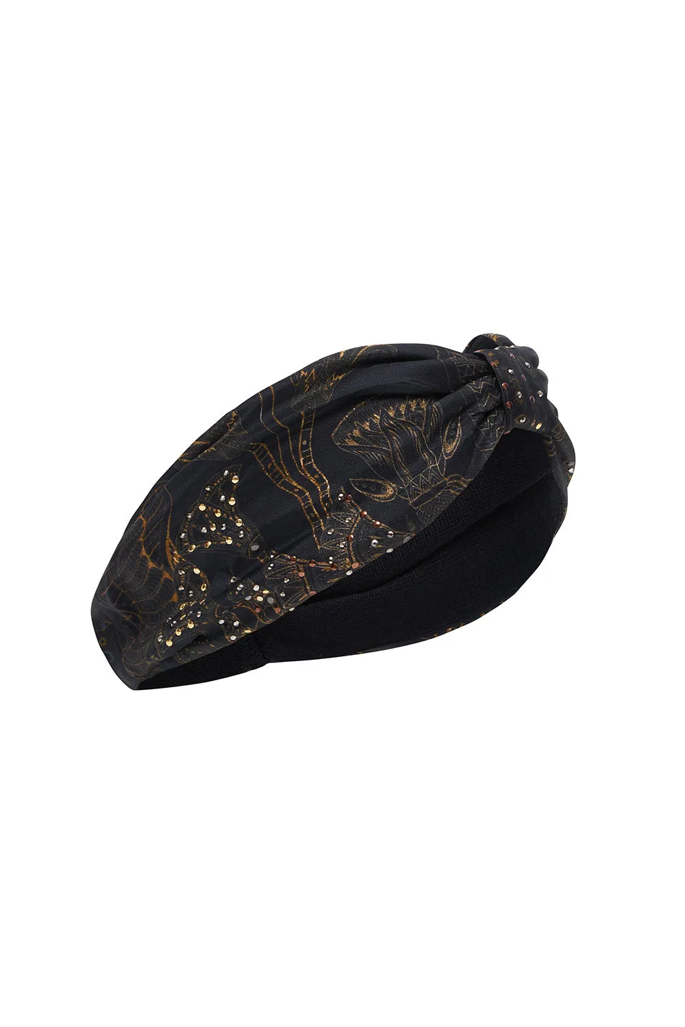 KNIT AND WOVEN HEADBAND COBRA KING