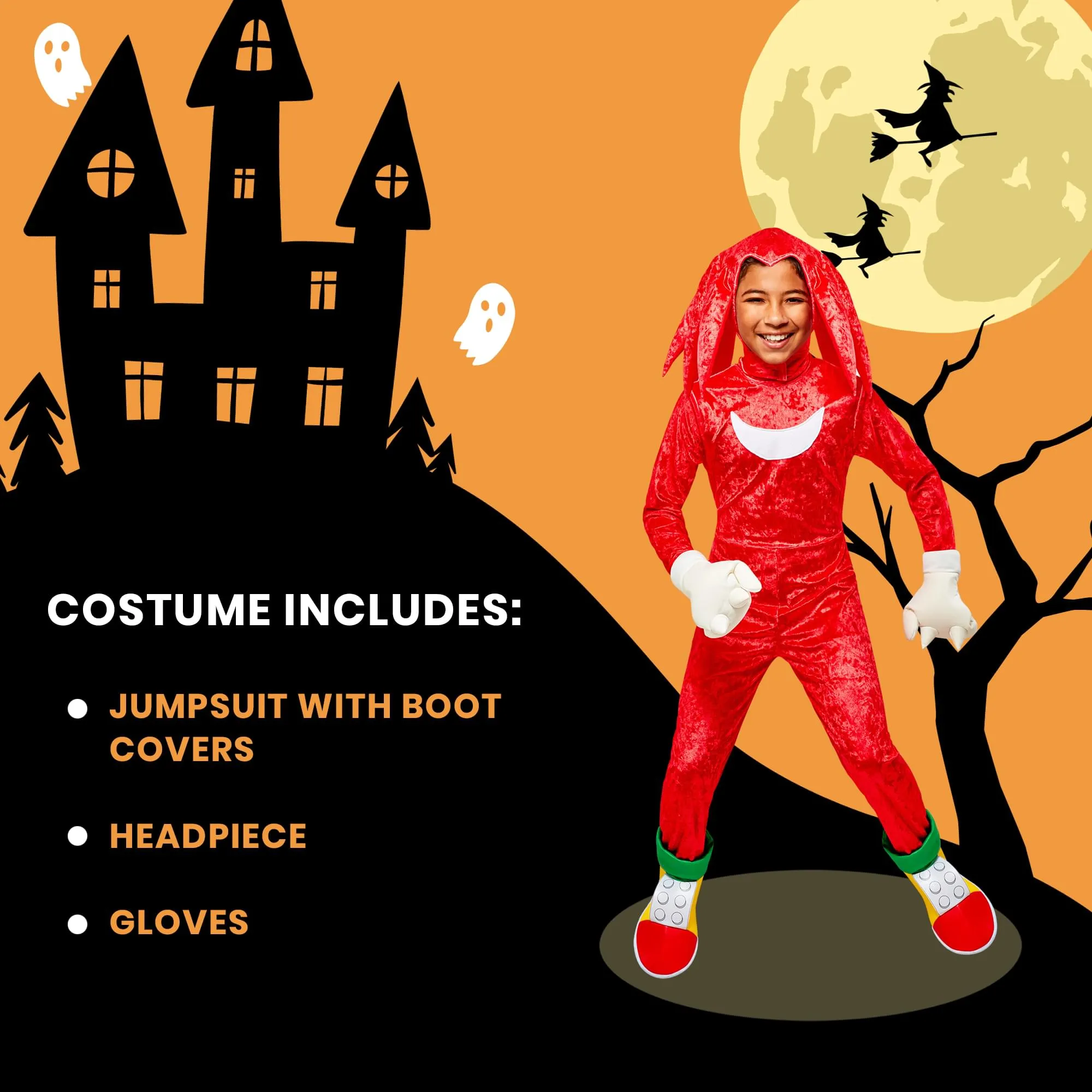 Knuckle's Deluxe Boy's Costume