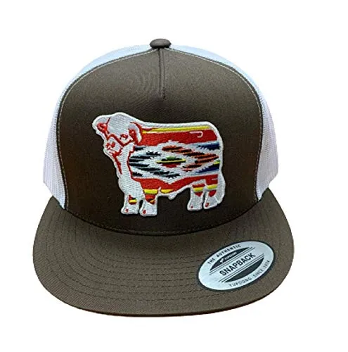 Lazy J Ranch Wear Serape Bull Cap