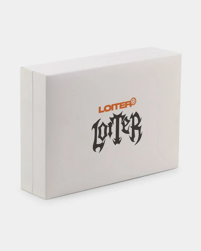 Loiter Safety Pin Double Chain Necklace Pack Silver