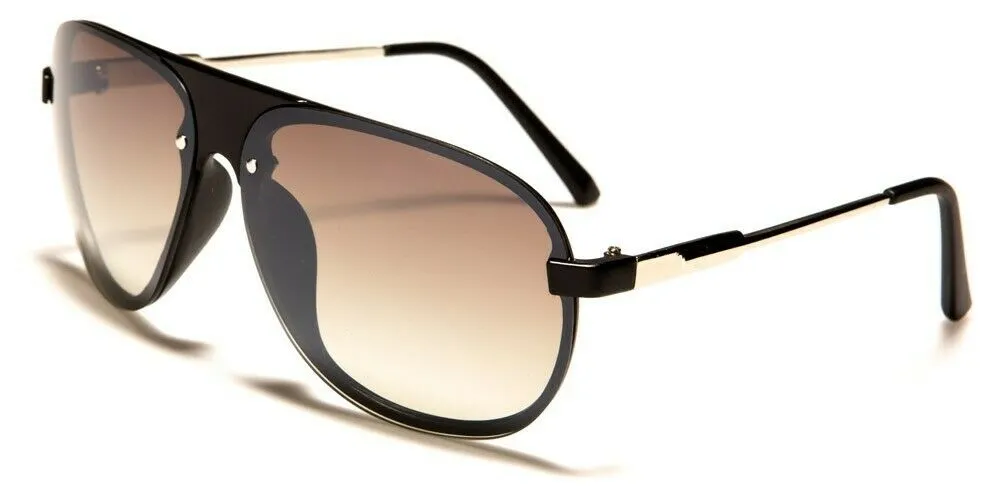 Luxury Classic Sport Retro Turbo Aviator Sunglasses