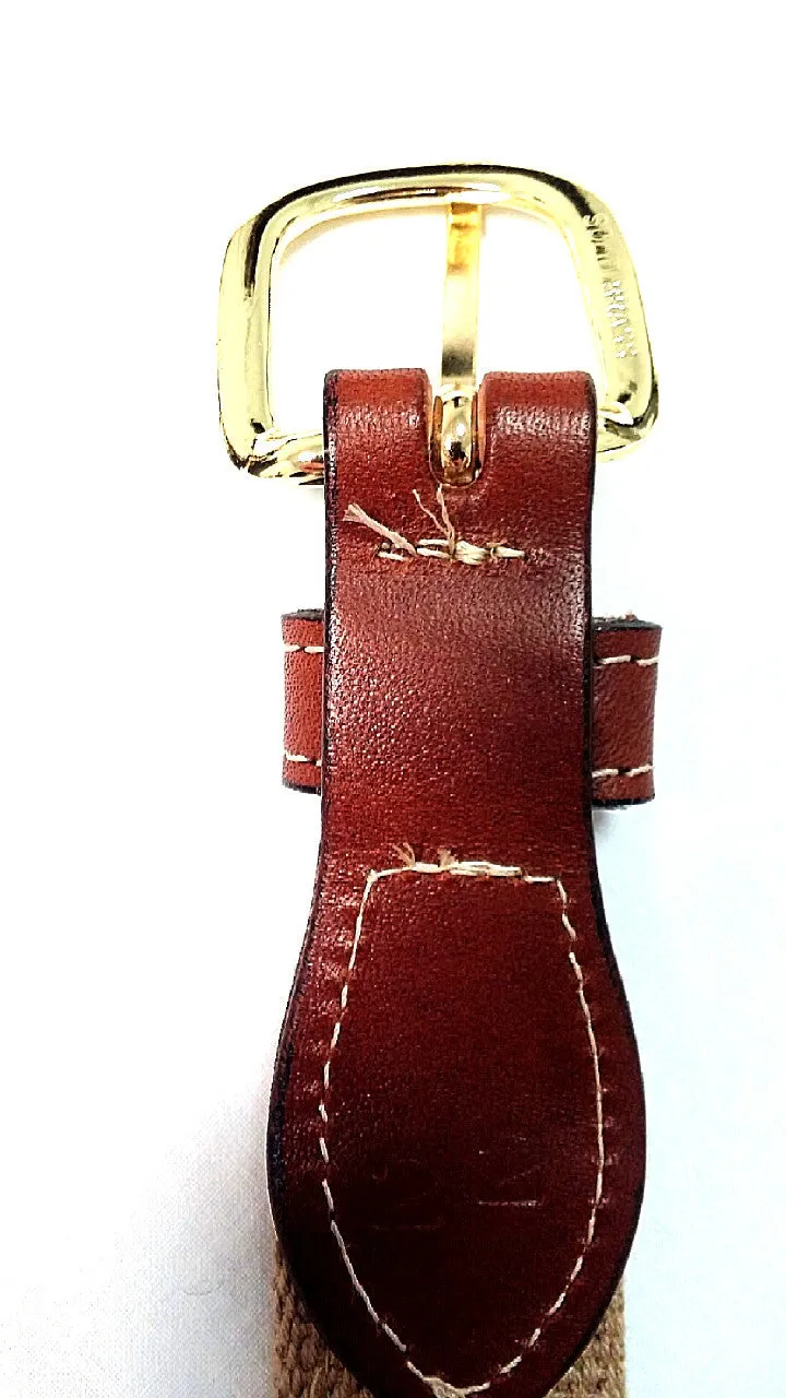'Mahi-Mahi' Fish-Canvas/Leather Embroidered Novelty Belt- size 24