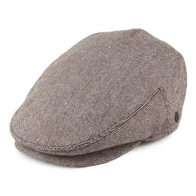 Marl Tweed Flat Cap Brown Wholesale Pack