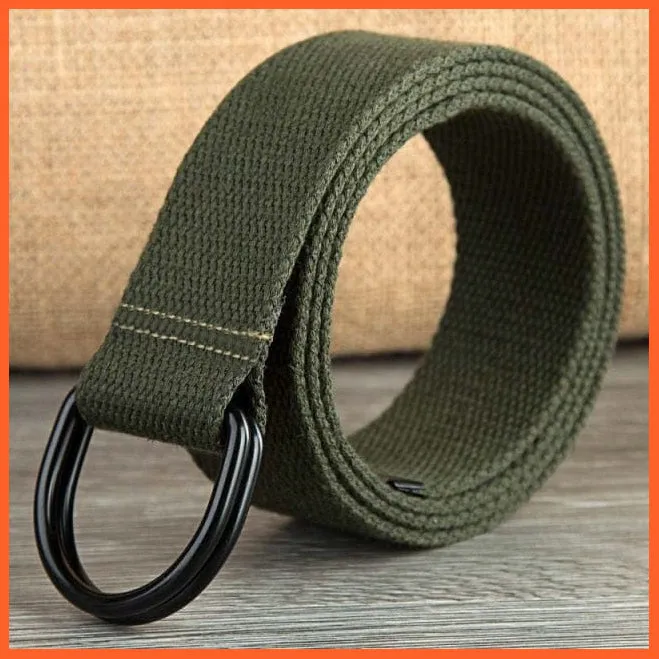 Men Women Canvas Belt Military Tactical Waist Belt