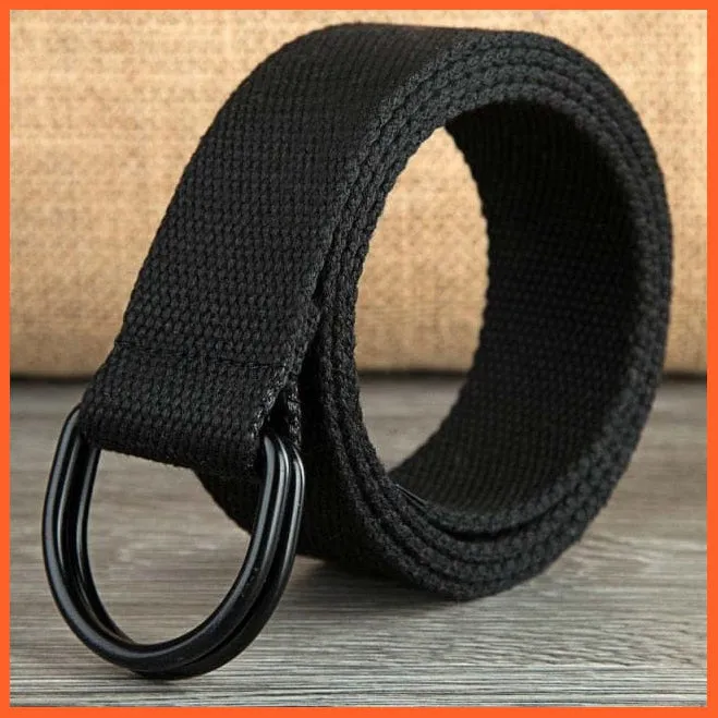 Men Women Canvas Belt Military Tactical Waist Belt