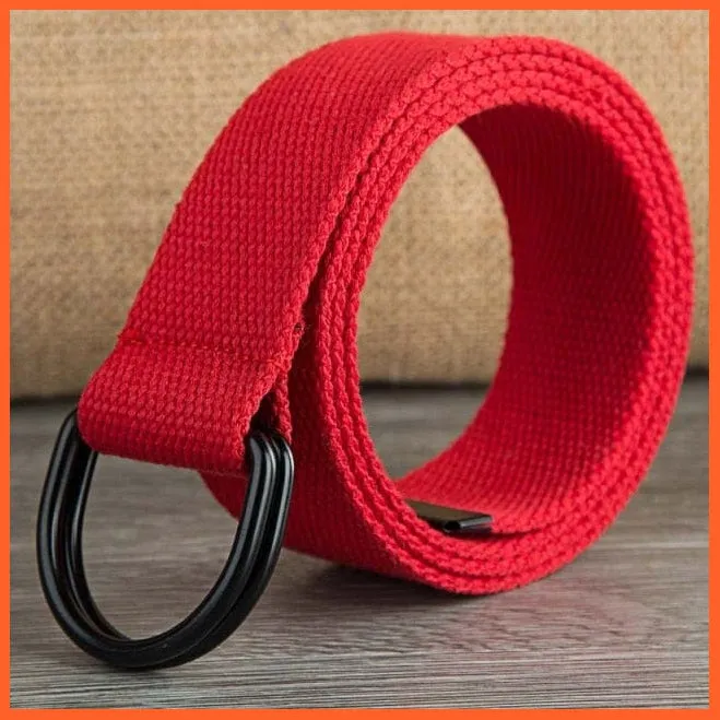Men Women Canvas Belt Military Tactical Waist Belt