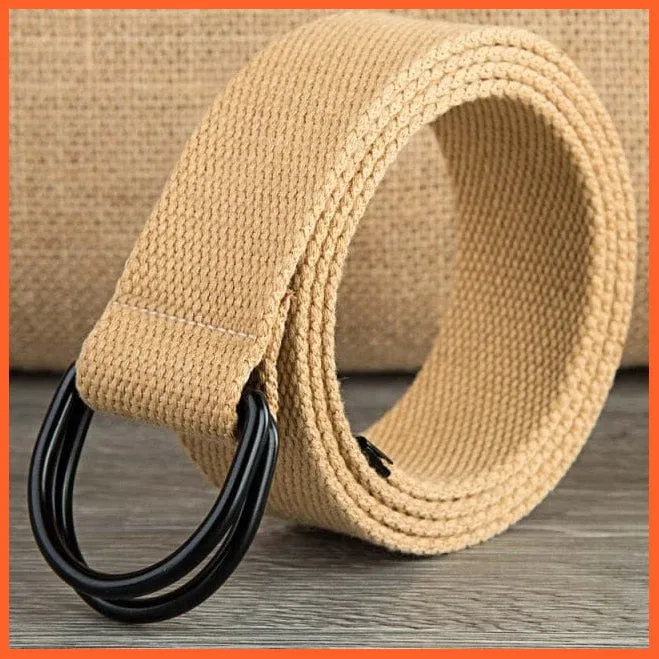 Men Women Canvas Belt Military Tactical Waist Belt