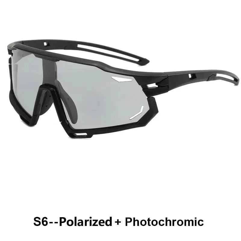 Men Women Photochromic Polarized Cycling Glasses Mtb Eyewear New Riding Fishing Sports Sunglasses UV400 Bicycle Road Goggles
