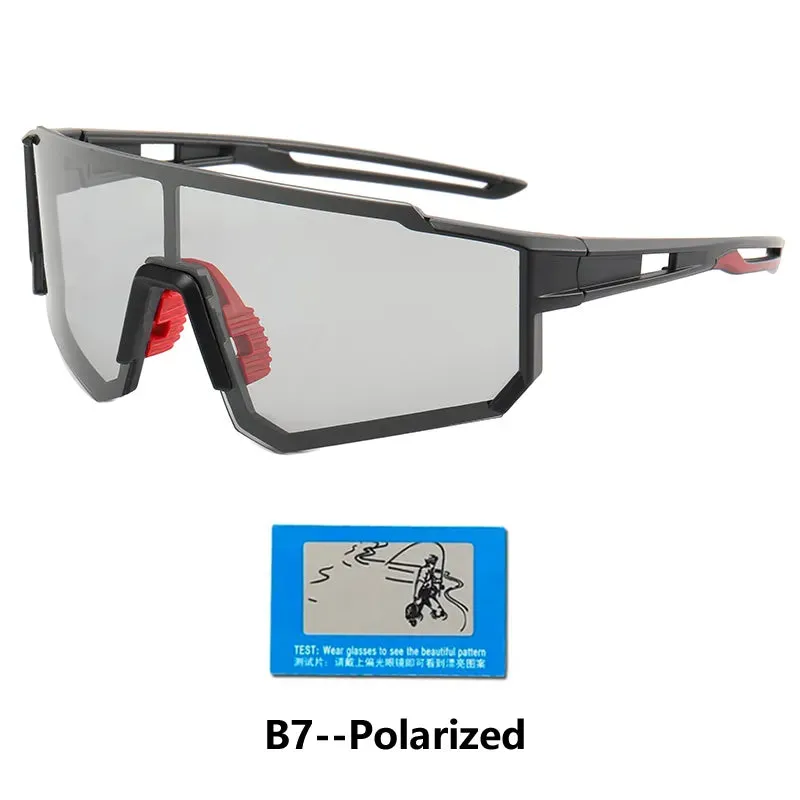 Men Women Photochromic Polarized Cycling Glasses Mtb Eyewear New Riding Fishing Sports Sunglasses UV400 Bicycle Road Goggles