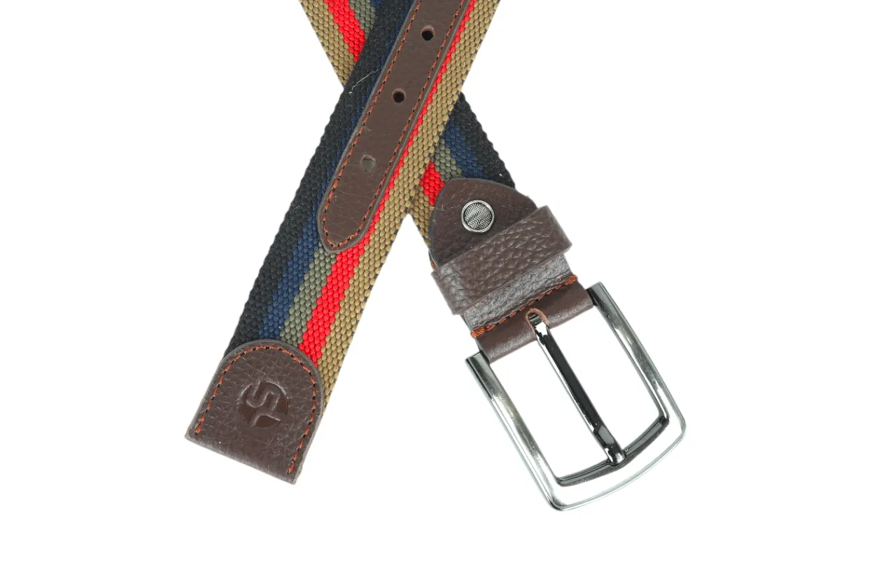Mens Leather with Canvas Belt 912408