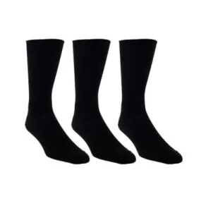 Men's Non-Elastic Cotton Socks - 3 Pack
