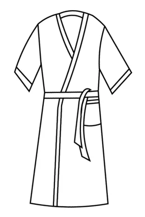 Mens Reversible Gown in Dali