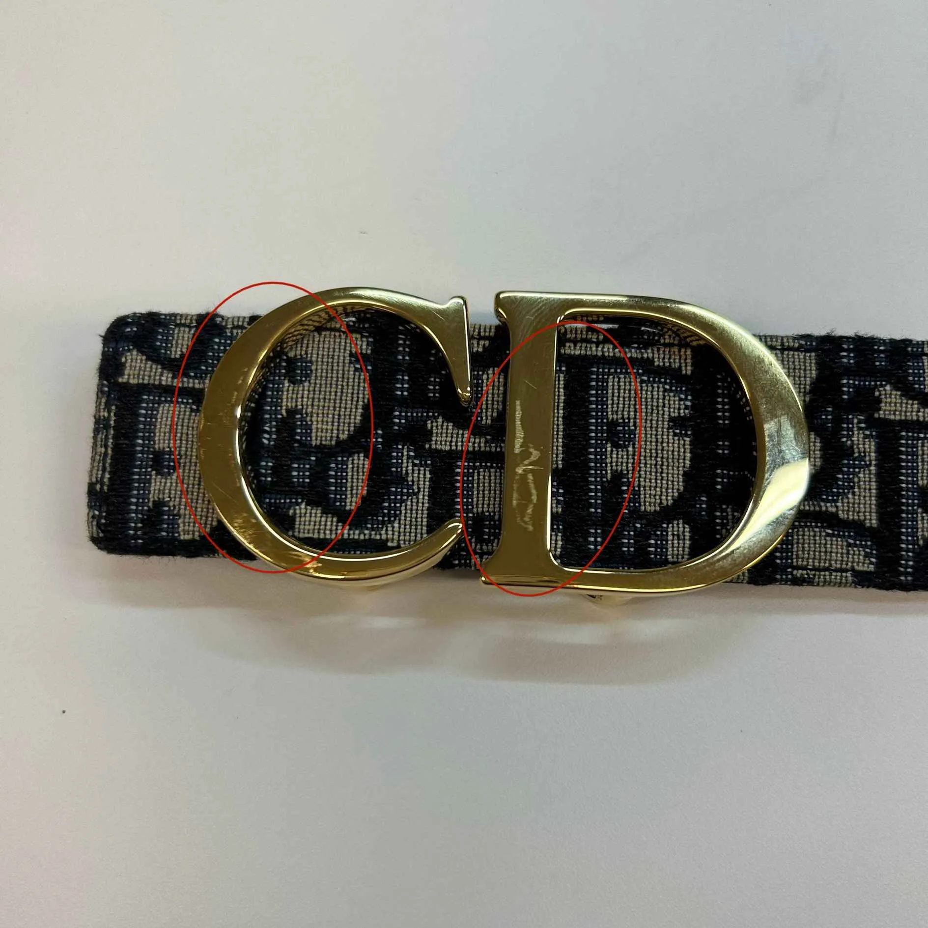 Men's Reversible Oblique Belt Navy