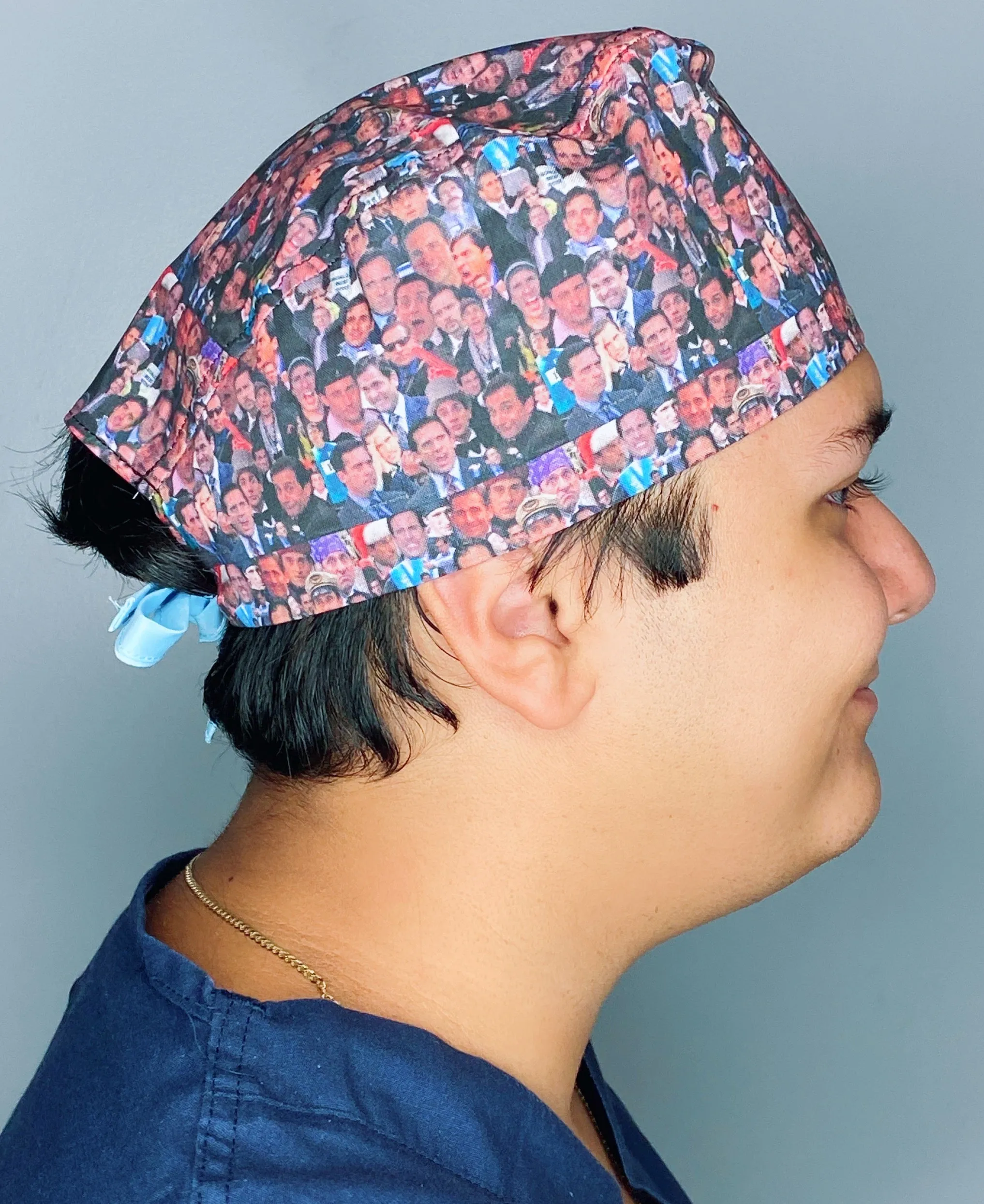 Michael Scott The Office Famous Collage Unisex Geek Scrub Cap