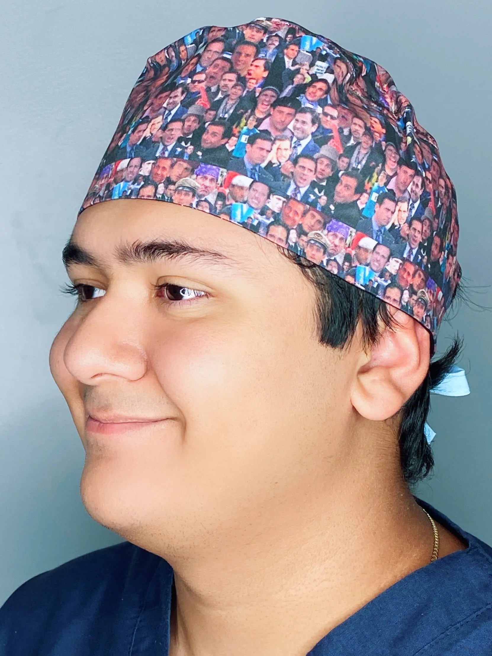 Michael Scott The Office Famous Collage Unisex Geek Scrub Cap