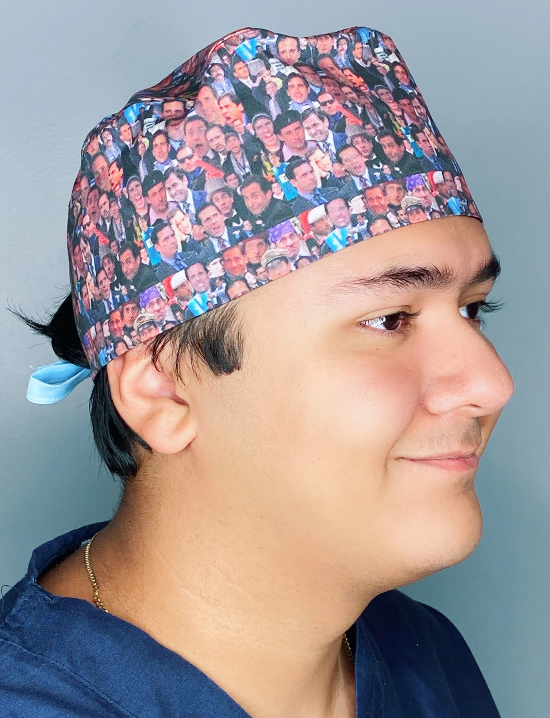 Michael Scott The Office Famous Collage Unisex Geek Scrub Cap