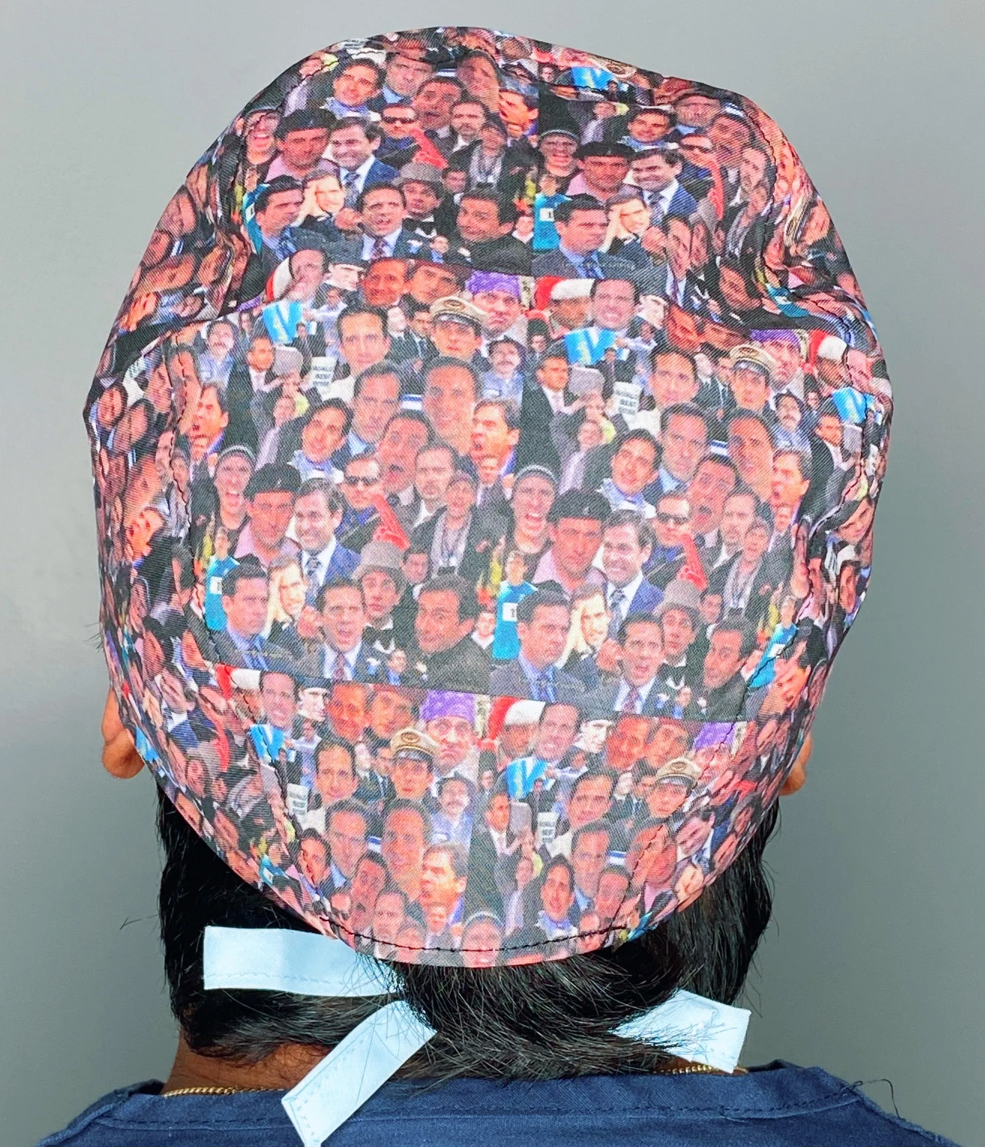 Michael Scott The Office Famous Collage Unisex Geek Scrub Cap