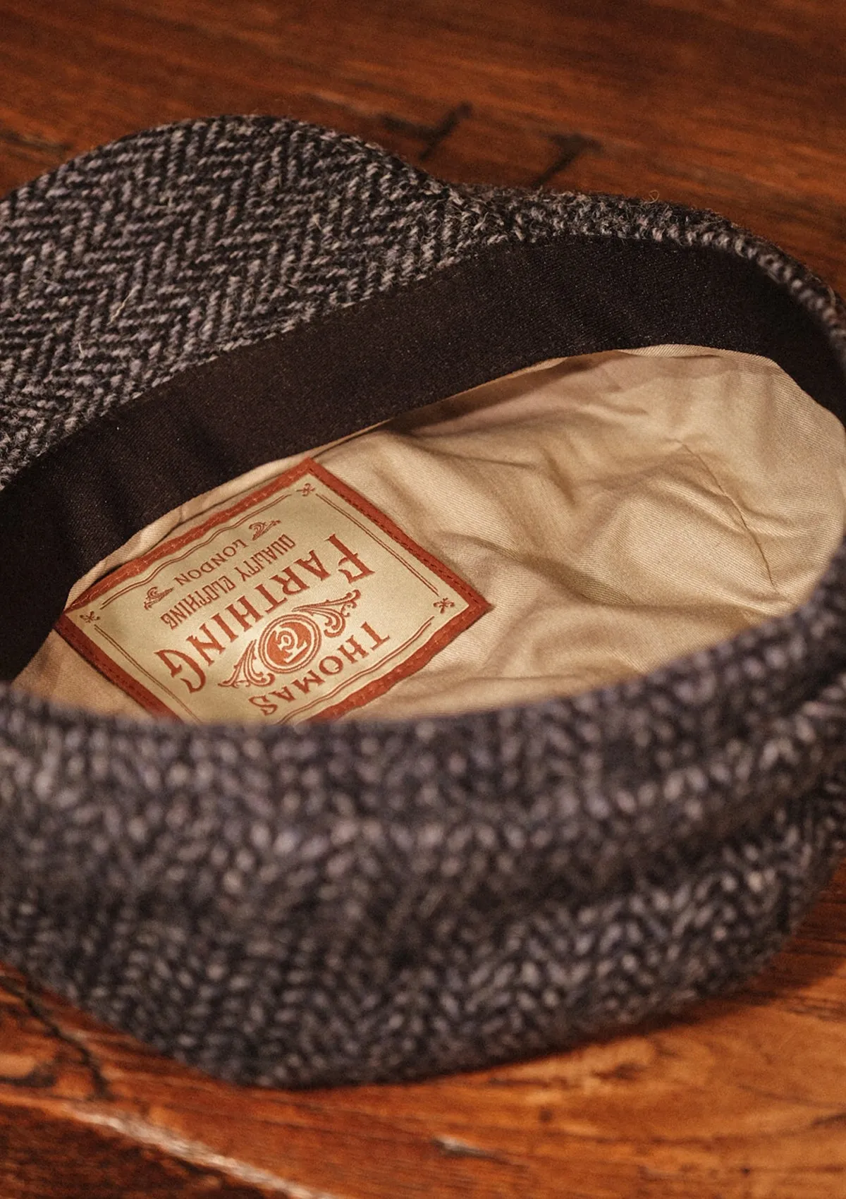 Morwell Baker Boy - (Mid-Width)  Harris Tweed Blue Barleycorn