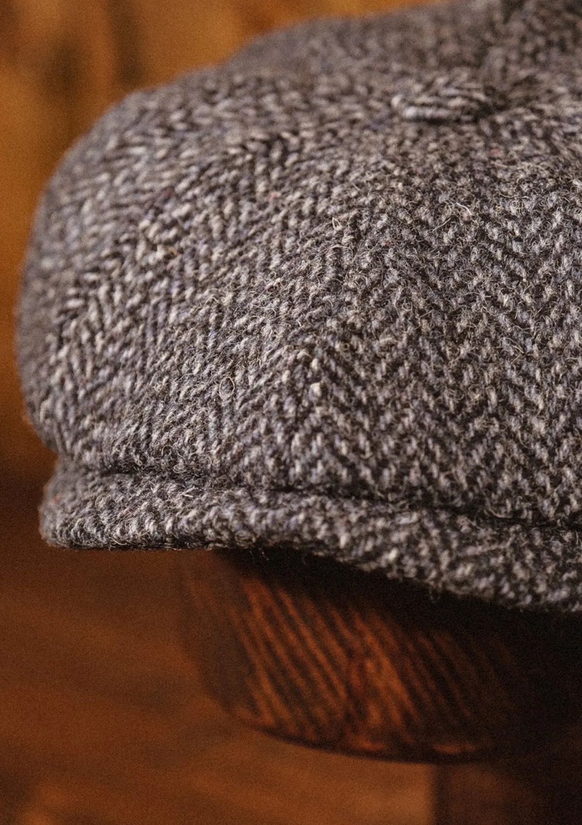 Morwell Baker Boy - (Mid-Width)  Harris Tweed Blue Barleycorn