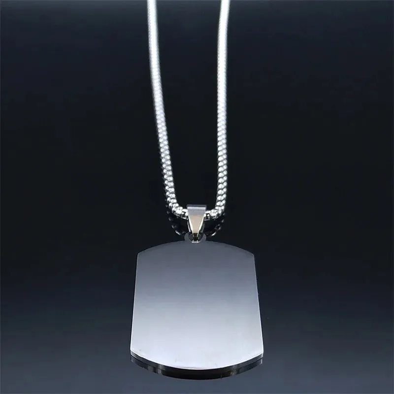 Muslim Rune Necklace Stainless Steel Silver Color Women/Men Islam Quran Allah Pendant Necklaces