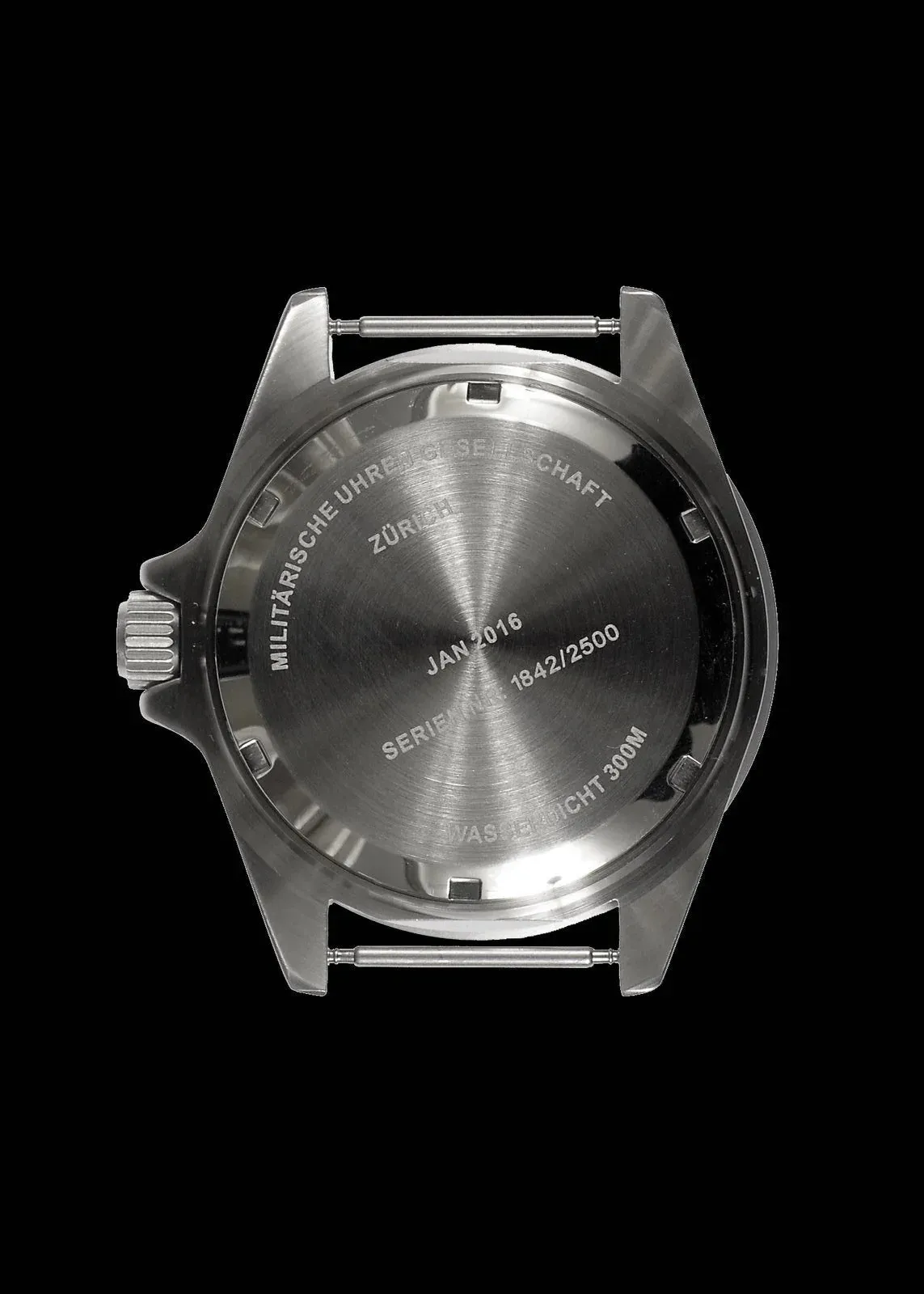 MWC Latest Model 24 Jewel 300m Automatic Military Divers Watch with Sapphire Crystal and Ceramic Bezel on a Steel Bracelet
