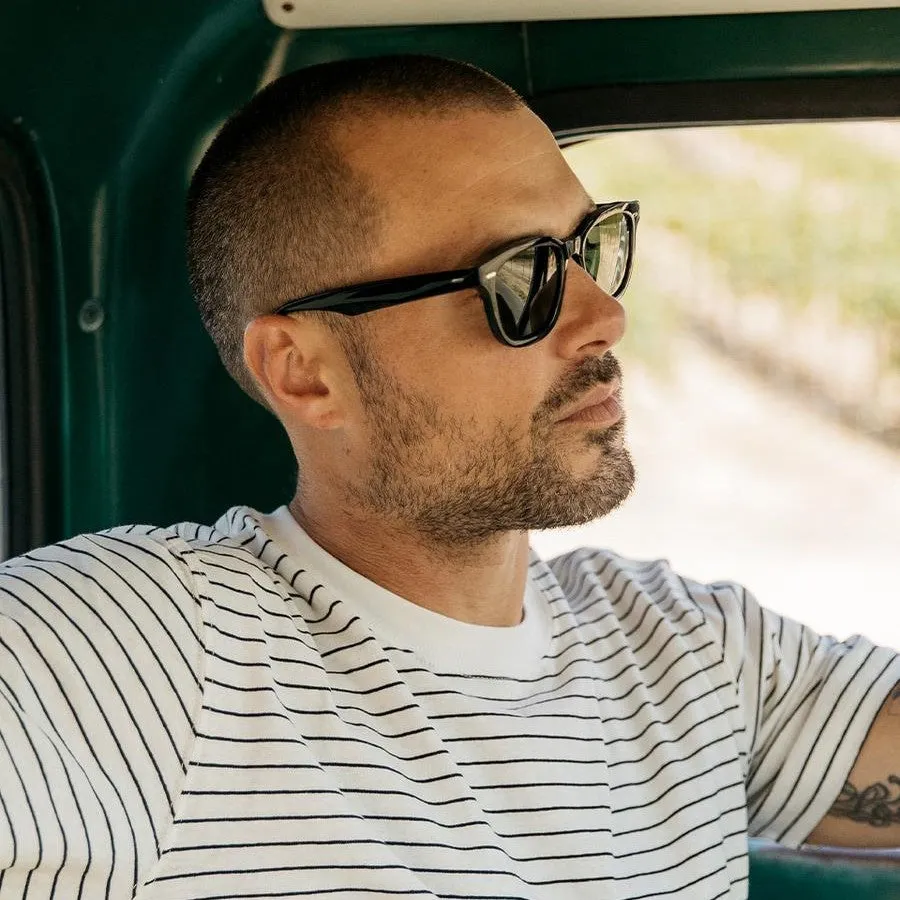 Myles Sunglasses (Crystal Black   Green)