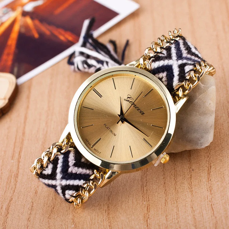 National Style Woven DIY Watch