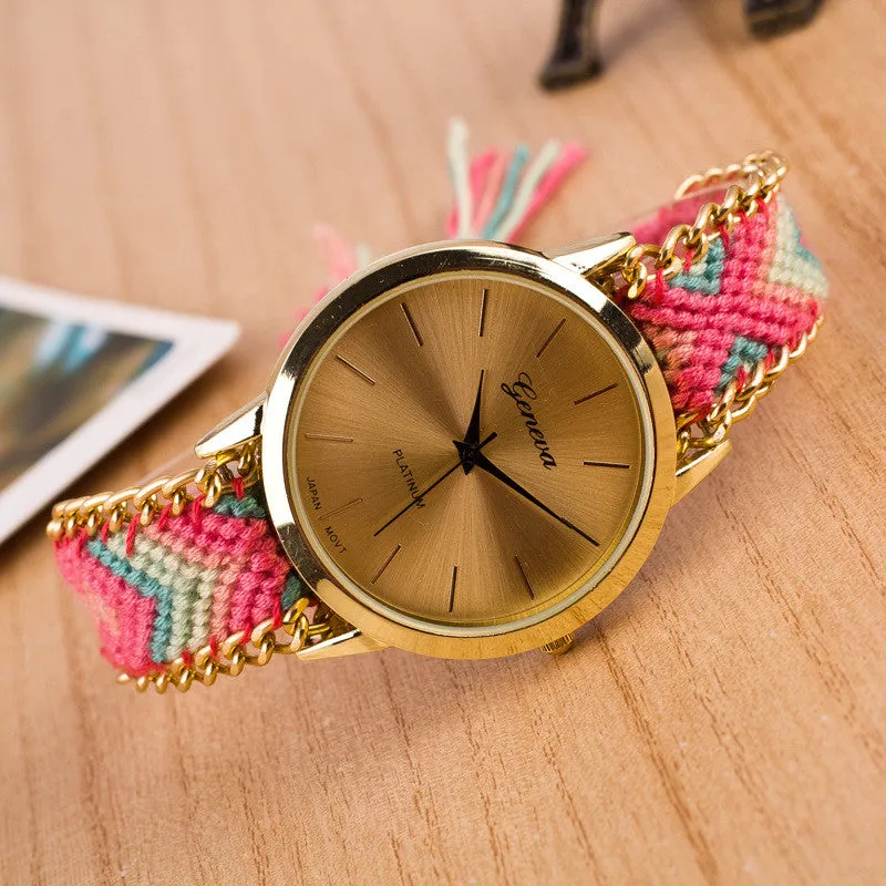National Style Woven DIY Watch