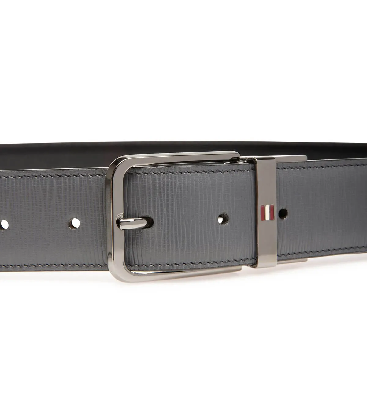 NEW Bally Arkin Men's 6232246 Grey Leather 110cm Belt MSRP $335