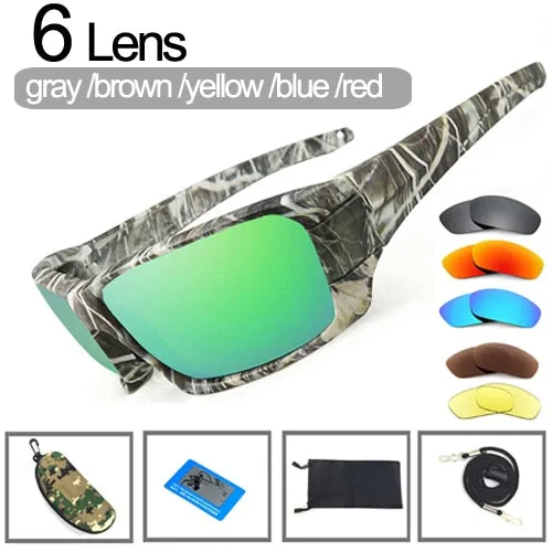 NEWBOLER Fishing Sunglasses 4 Polarrized Camping Driving Clip Eyewear