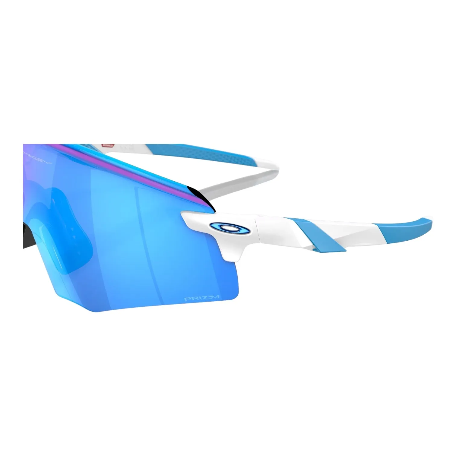Oakley Encoder Polished White Prizm Sapphire - Sun Glasses