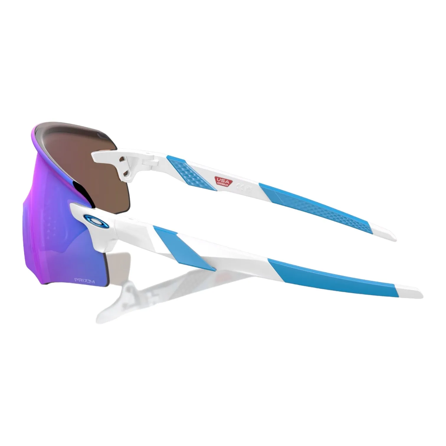 Oakley Encoder Polished White Prizm Sapphire - Sun Glasses