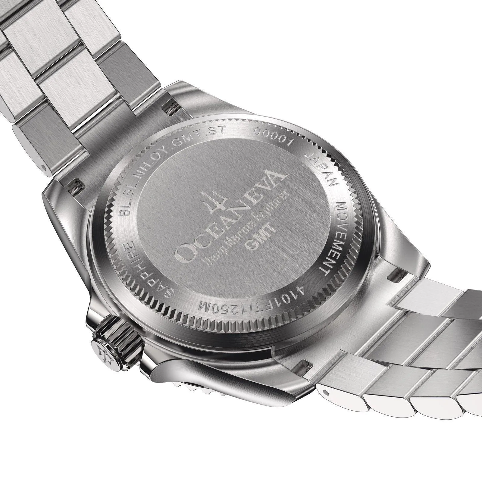 Oceaneva Men's Automatic GMT Watch 1250m Blue Dial Watch